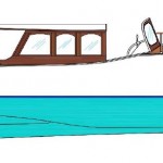 1917 noble English gentleman displacement power boat - 10 m