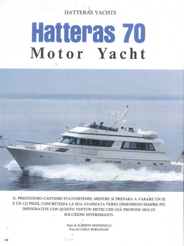 Hatteras 70
