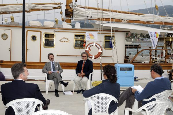 per la presentazione del libro Yacht Design con mia postfazione - Salone Internazionale di Lavagna